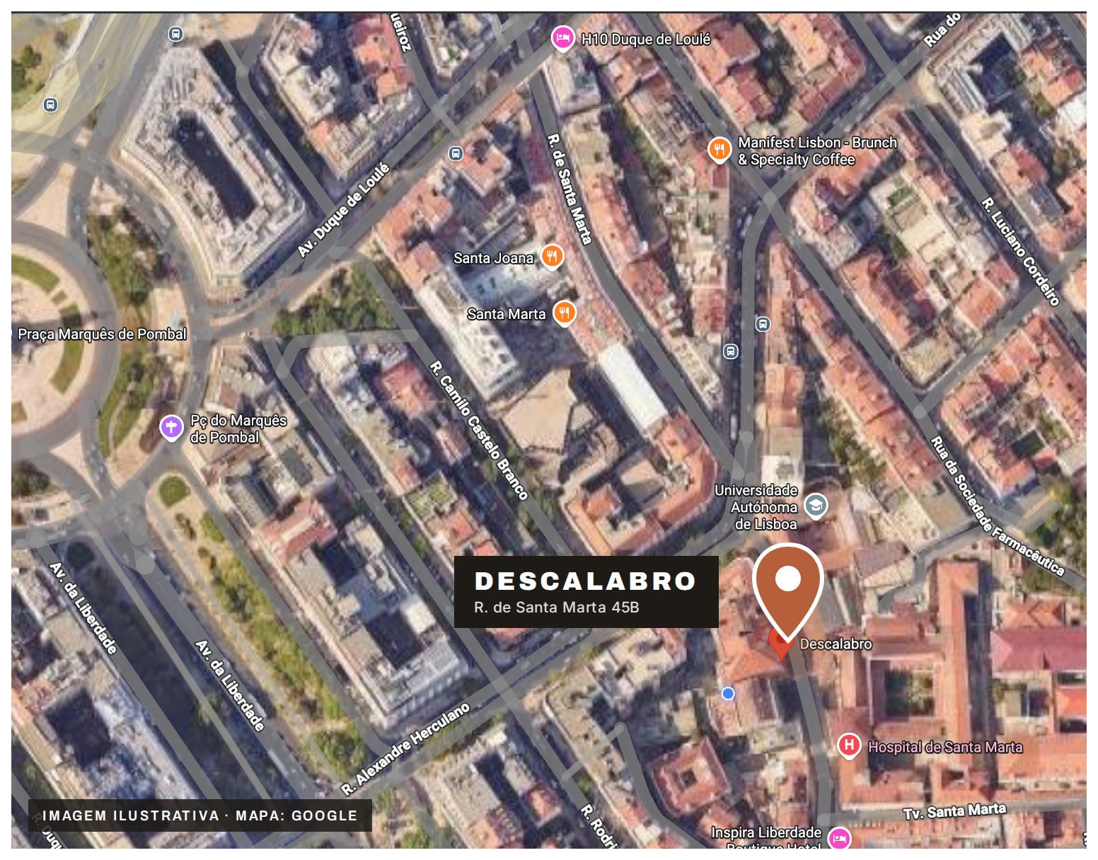 Mapa da localização do Descalabro